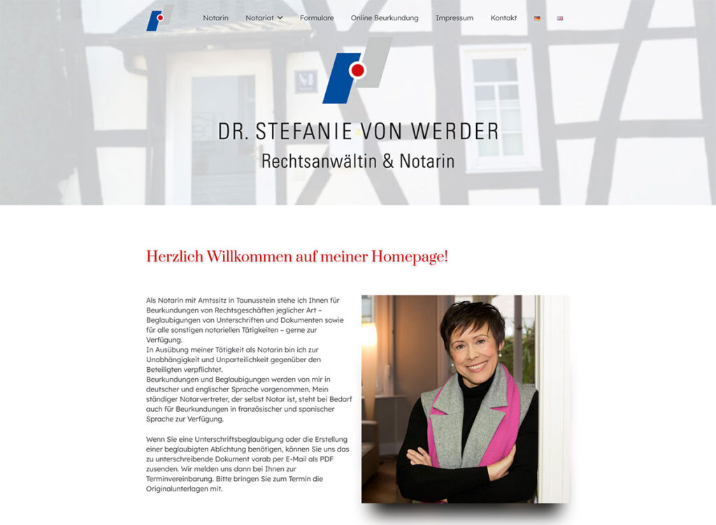 Rechtsanwältin & Notarin Dr. Stefanie von Werder